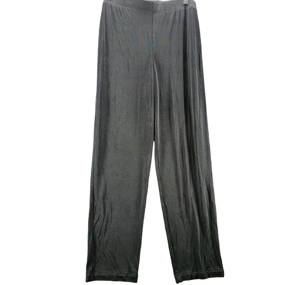 Travelers Womens Pants Black Size 2 Acetate Blend Elastic Waist Pull On Stretch